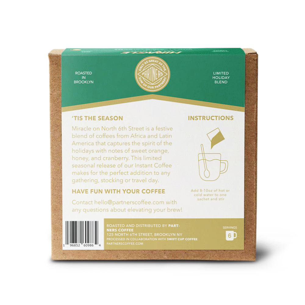 Miracle On North 6th Street - Specialty Instant Coffee