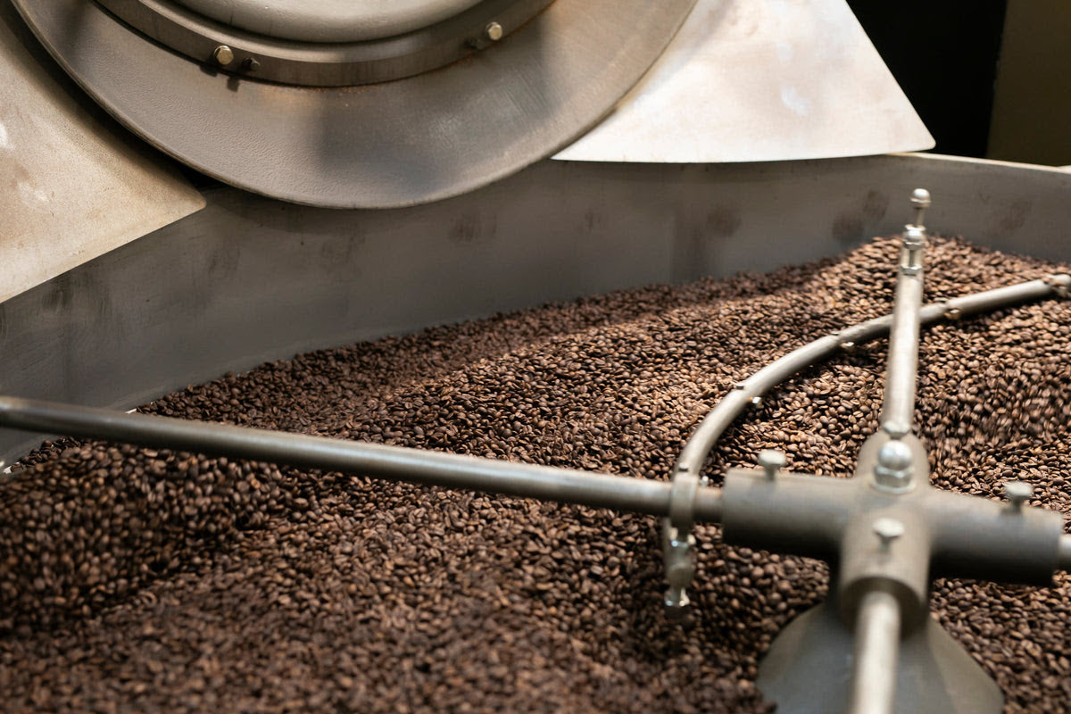 Freshly roasted coffee beans from Partners Coffee
